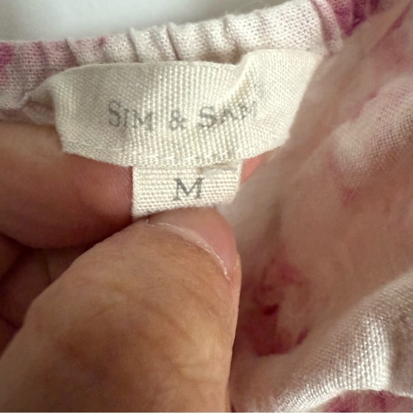 🌿 Sim & Sam Pink Floral Midi Sundress - Size M - Picture 8 of 8